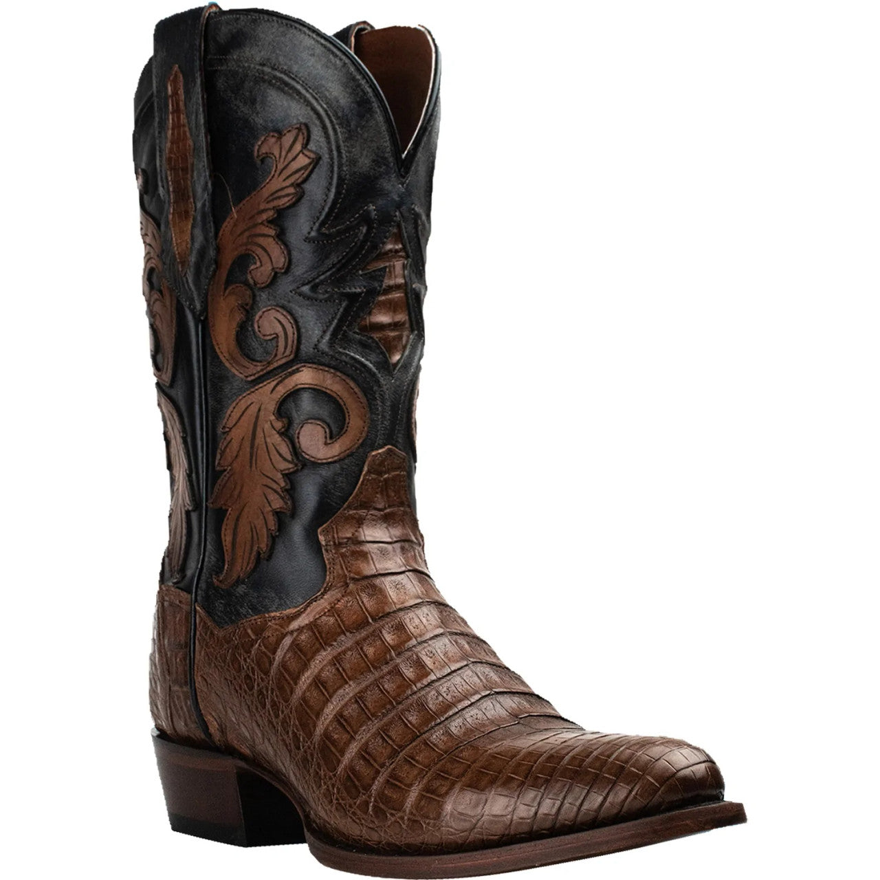 Dan Post Caiman Socrates Brown Leather Cowboy Boots