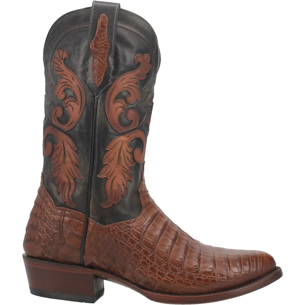 Dan Post Caiman Socrates Brown Leather Cowboy Boots