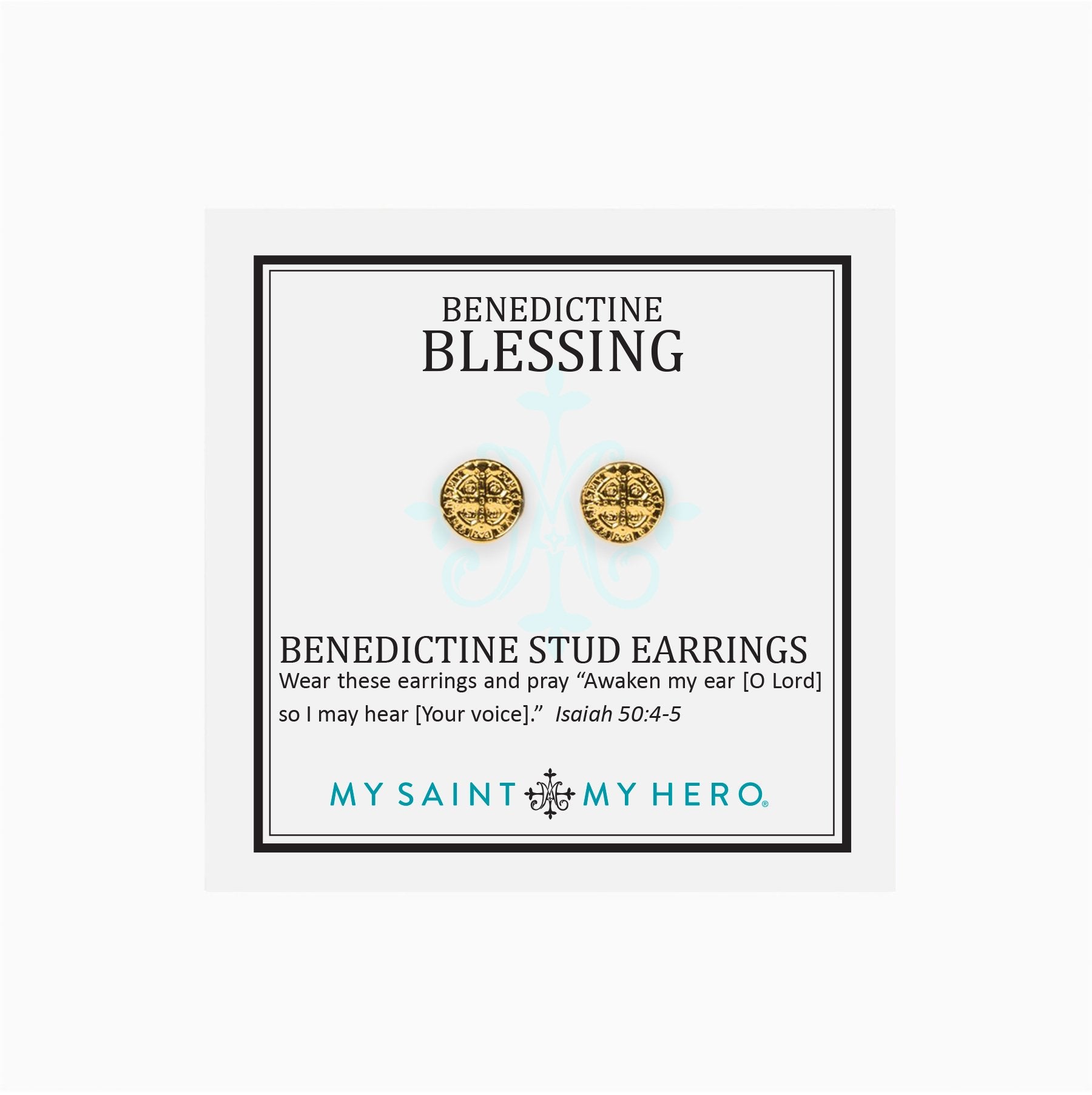 Benedictine Stud Earrings