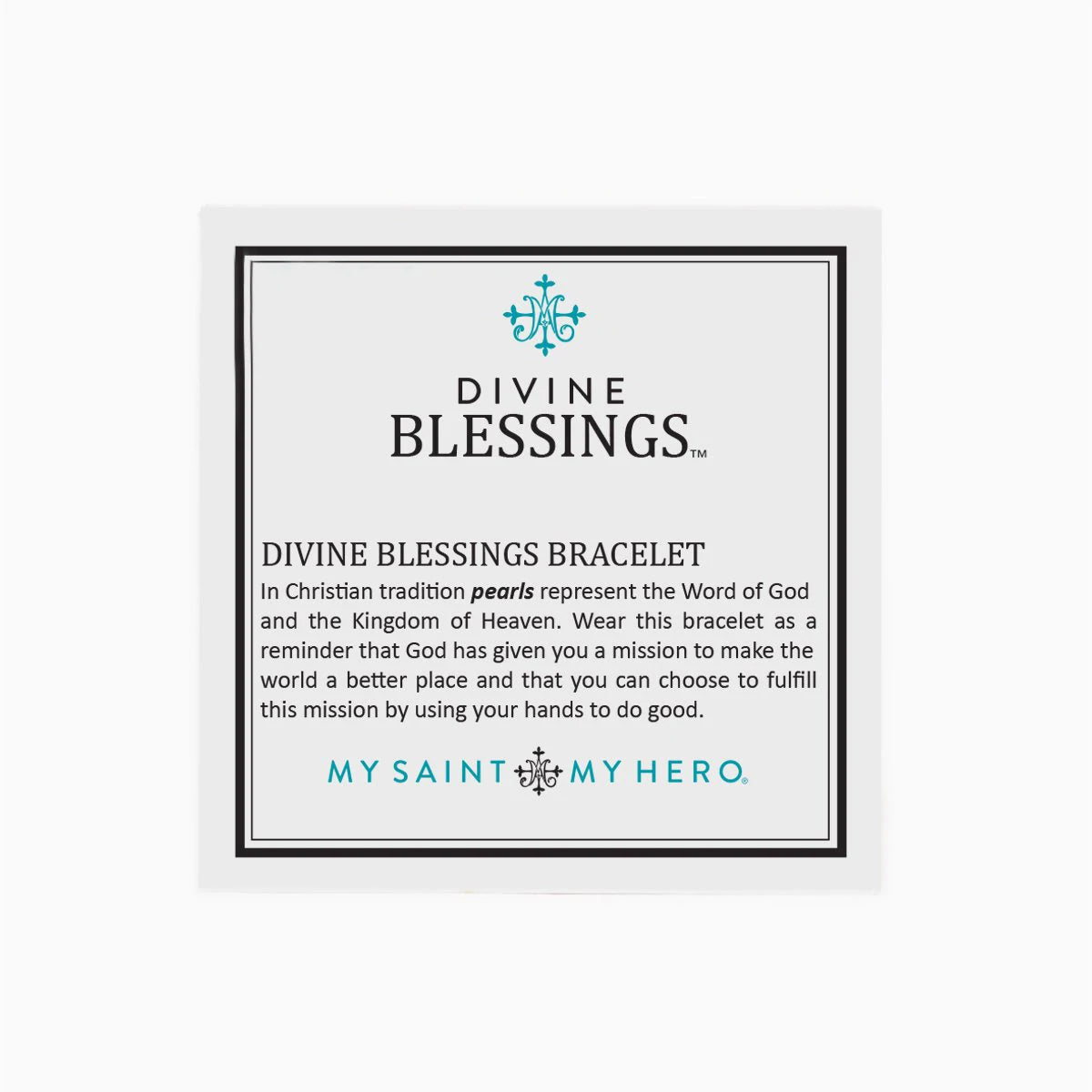 Divine Blessings Crystal Pearl Bracelet- Silver