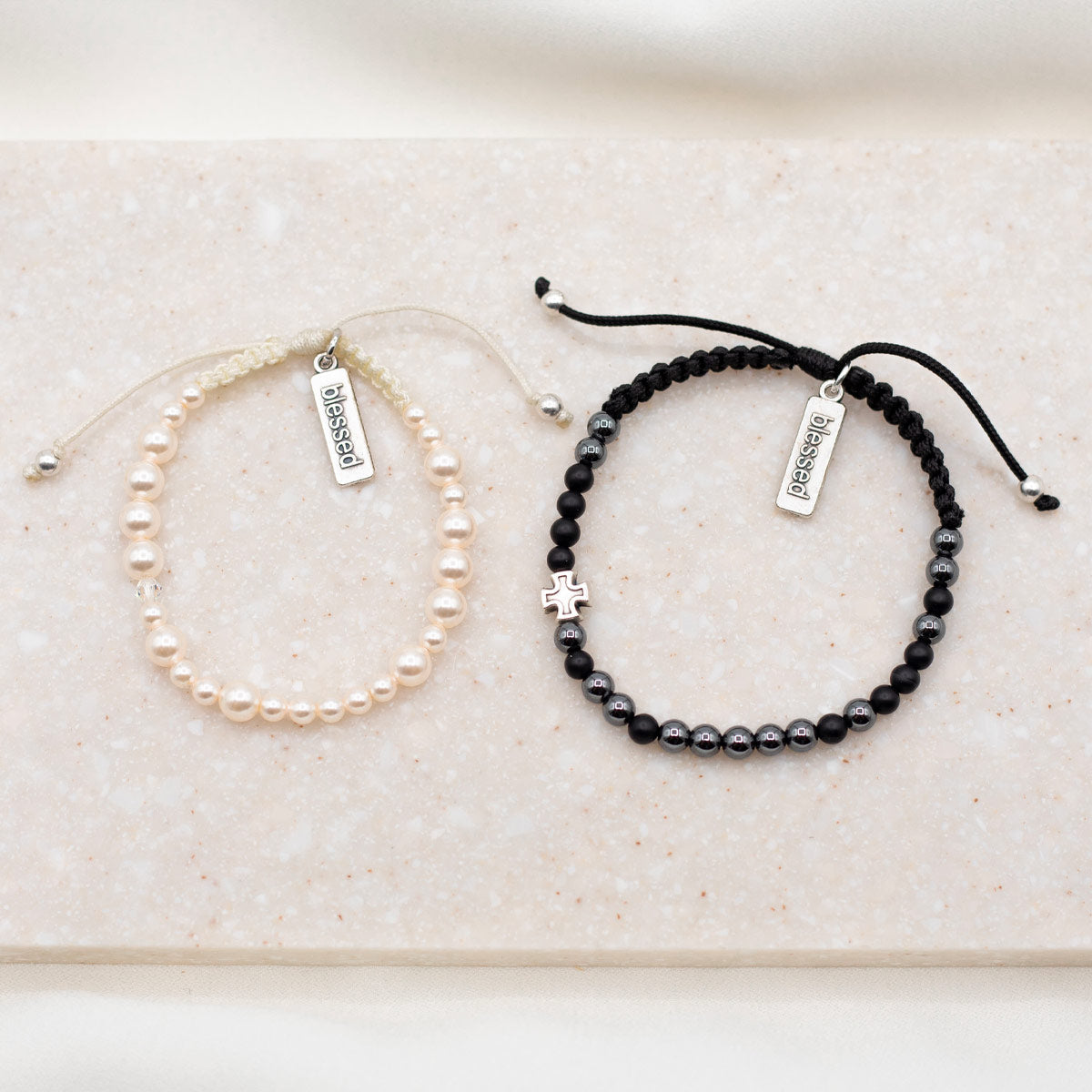 Forever One Morse Code Bracelet Set