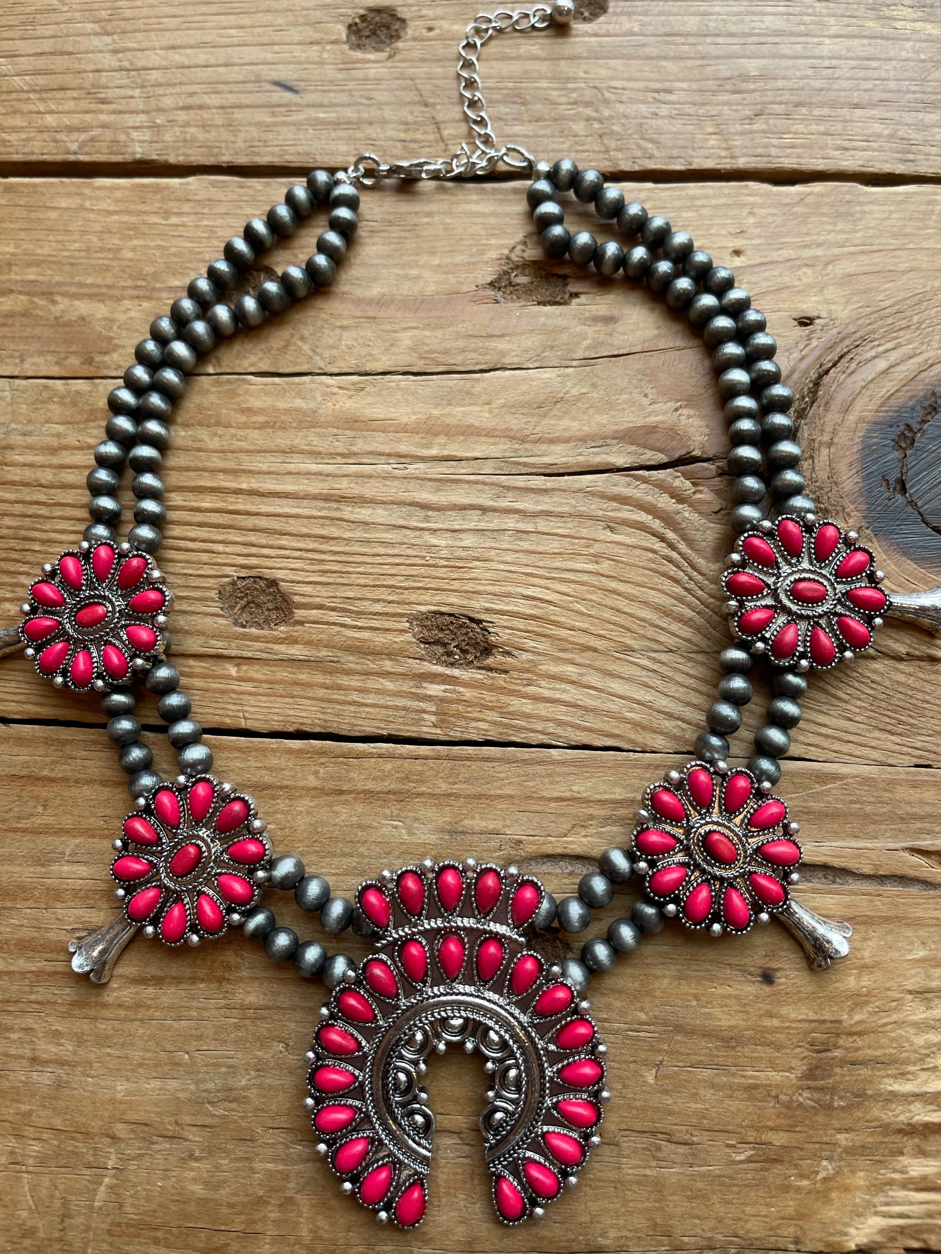 Red Mini Squash Necklace