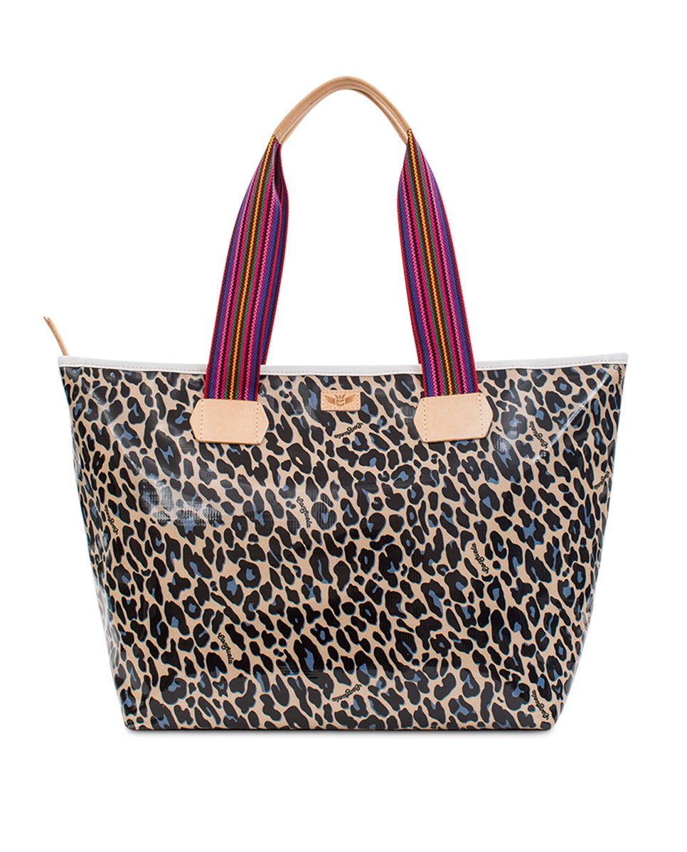 Blue Jag Zipper Tote