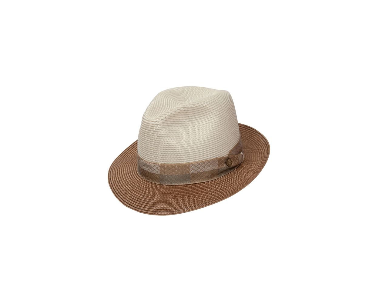 Stetson Andover Straw Fedora Hat - Ivory