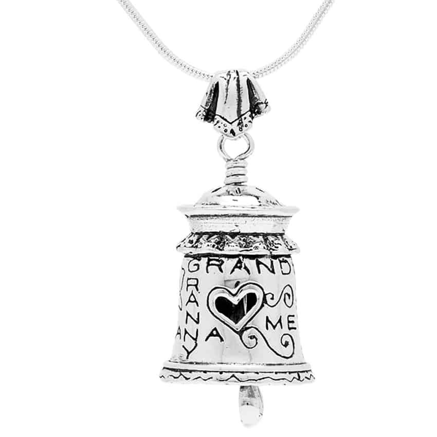 Grandmother Bell Pendant w/ 22" Sterling Chain