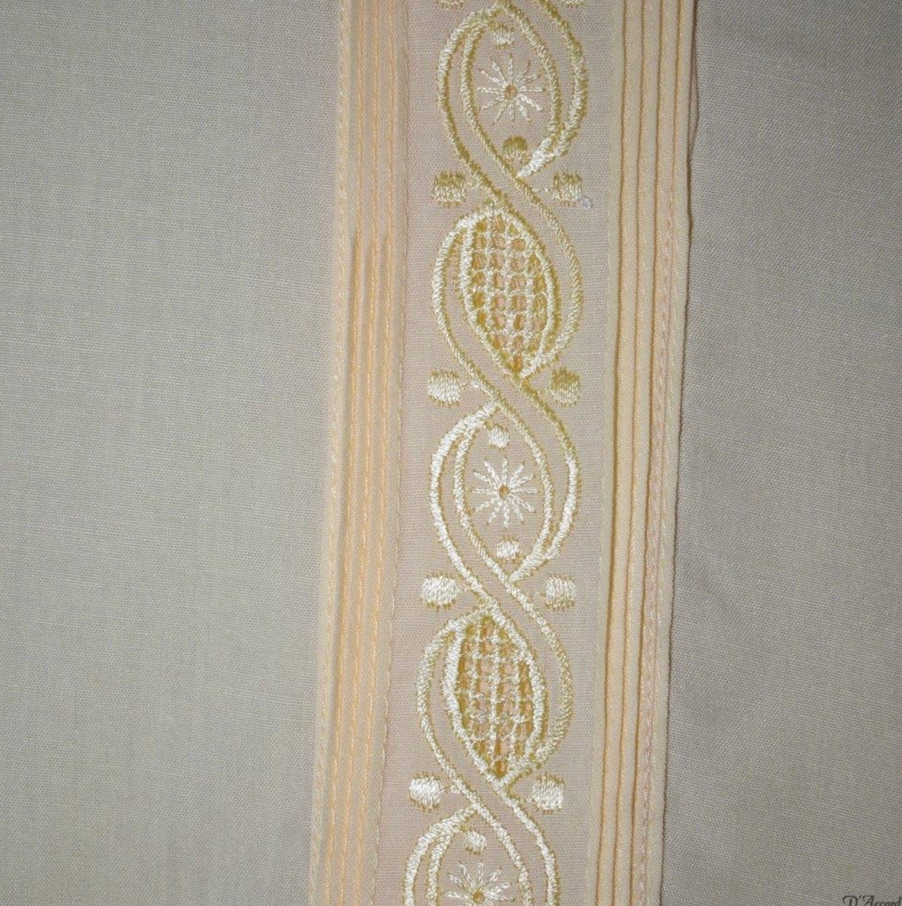 Embroidered Ecru Guayabera
