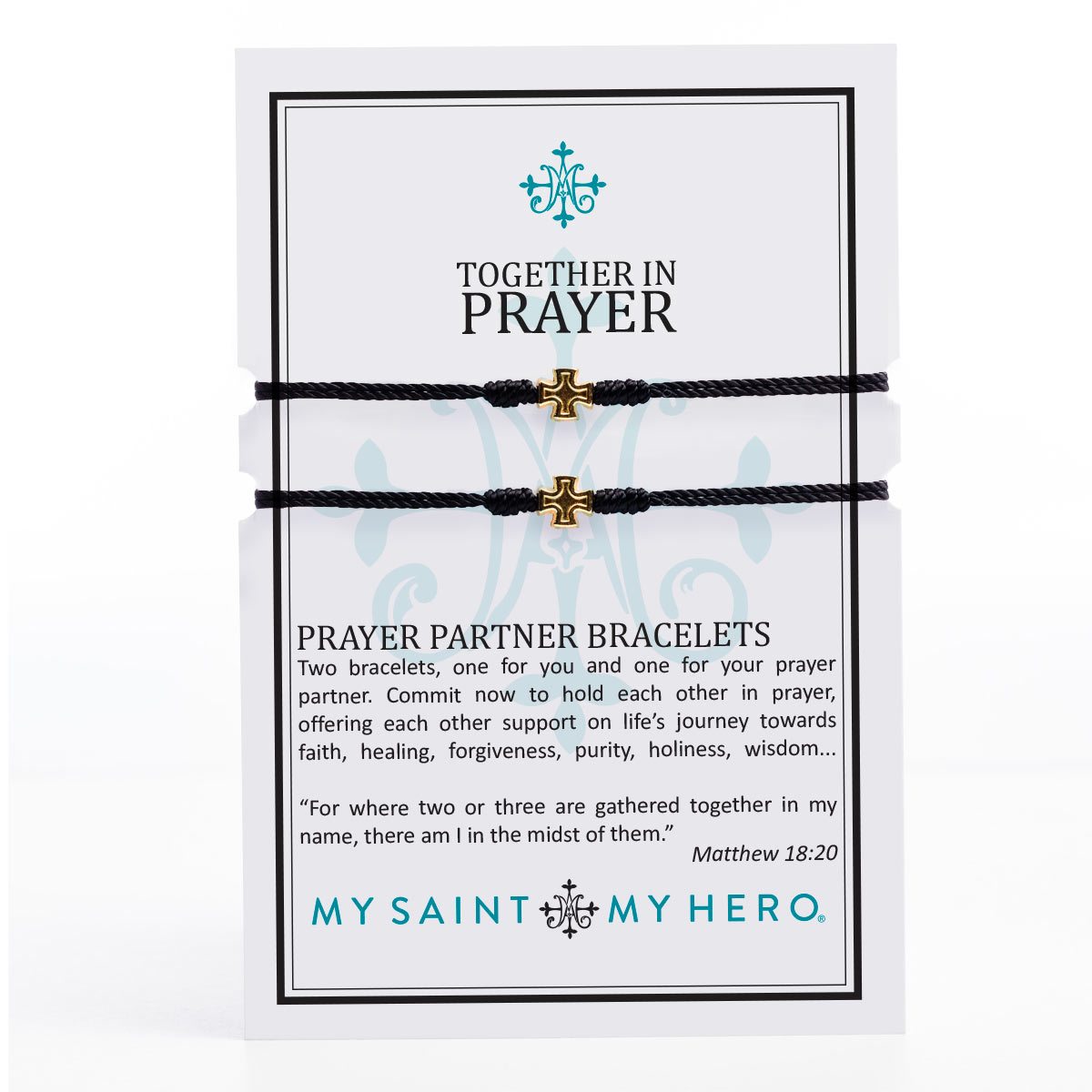 Together in Prayer Bracelet Set- Gold