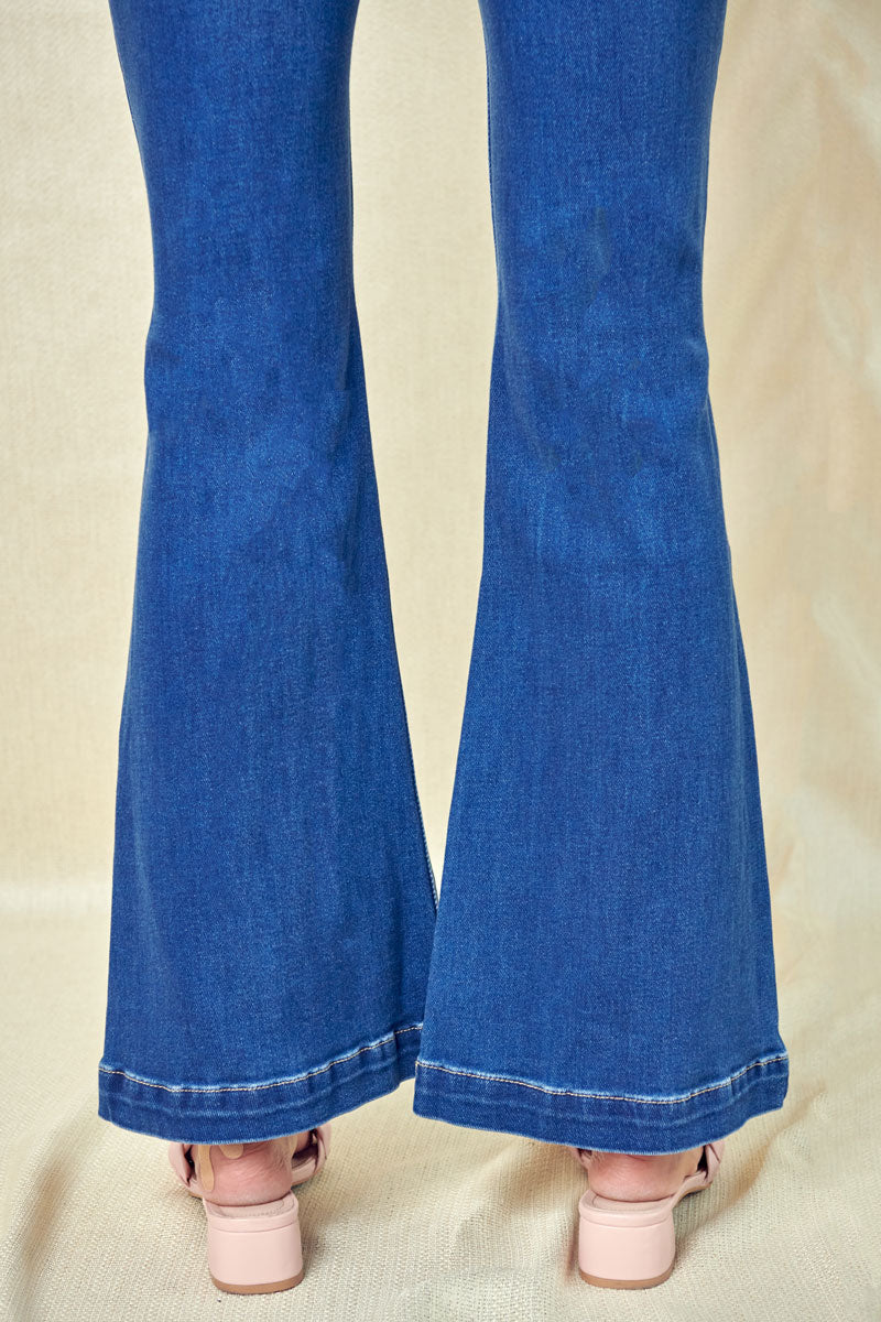 PETITE ULTRA HIGH RISE FLARE JEANS