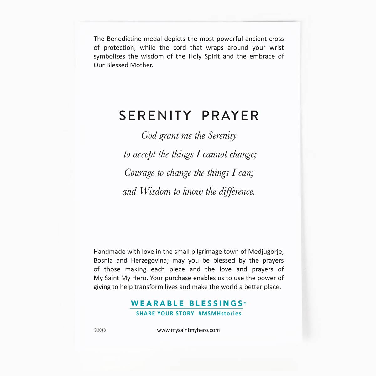 Serenity Blessing Bracelet- Silver