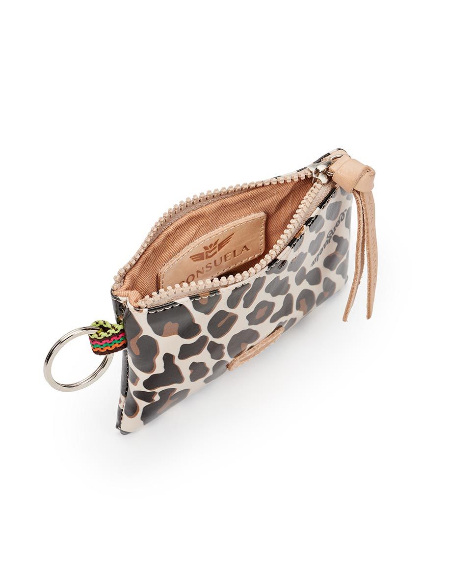 Mona Brown Leopard Teeny Pouch