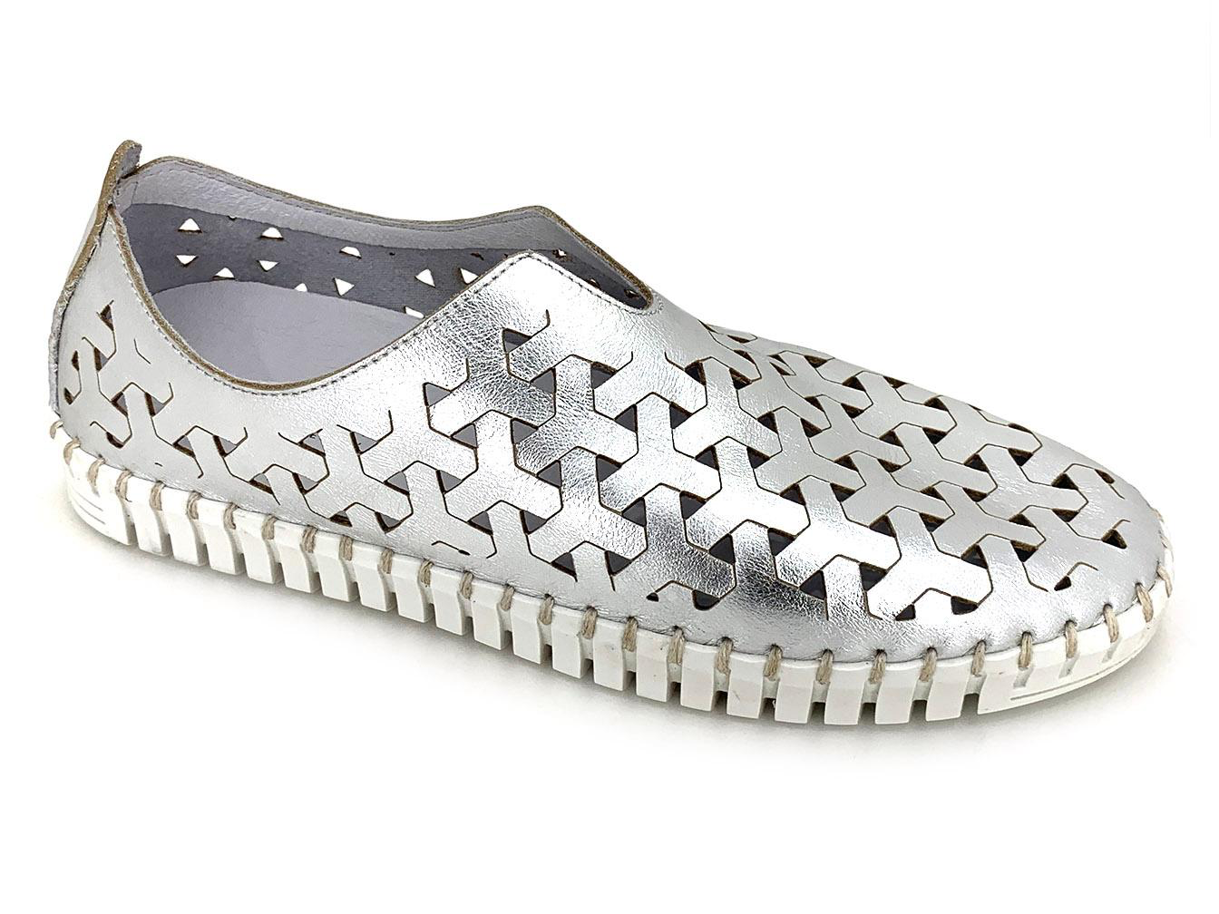 Eric Michael Inez Sneakers- Silver