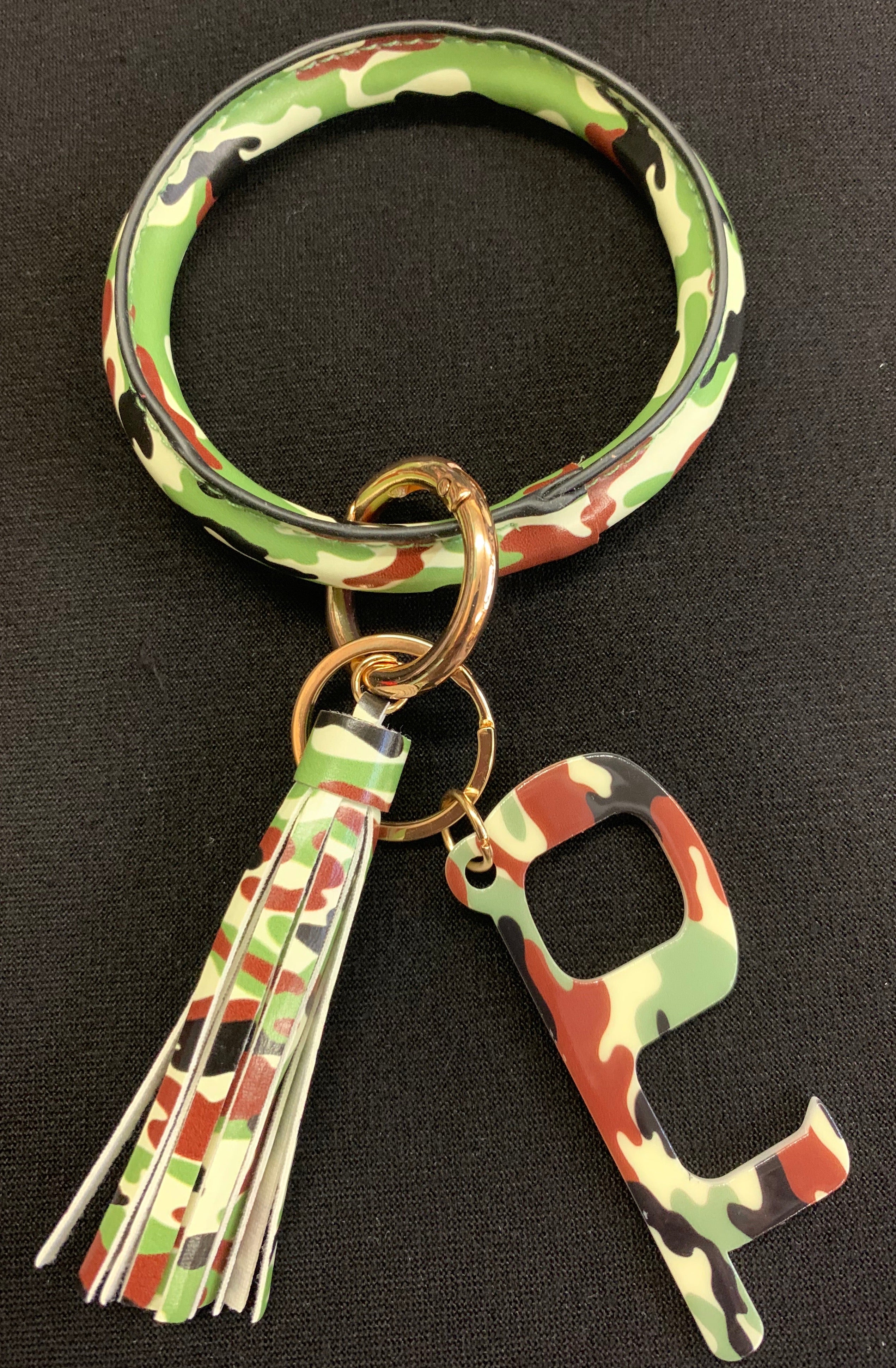 O Ring Key Chain w/ Contactless Door Opener, Camouflage Print