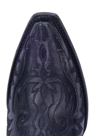 Hallie Distressed Black Leather Boot by Dan Post