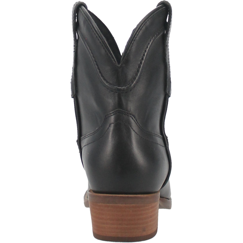 Dingo Black Leather Bootie