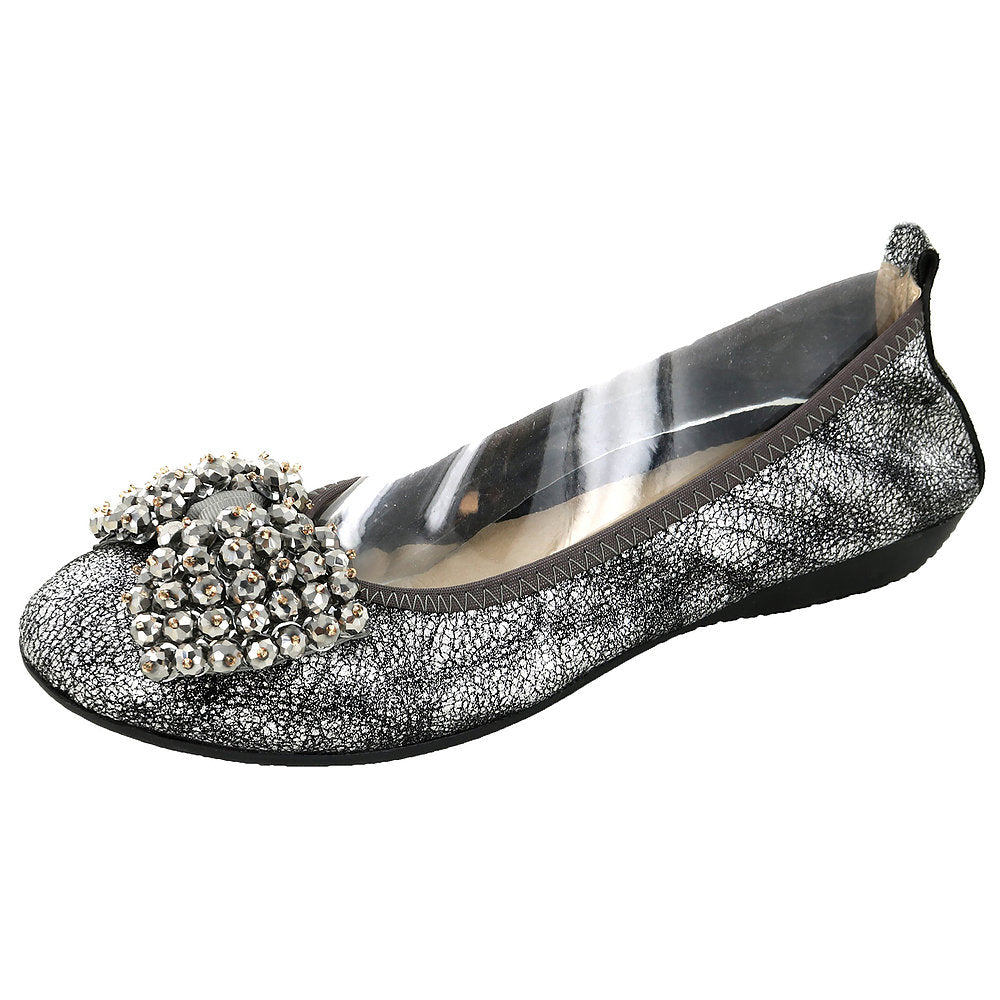 Ballerina Style Shoe ,grey  Pewter