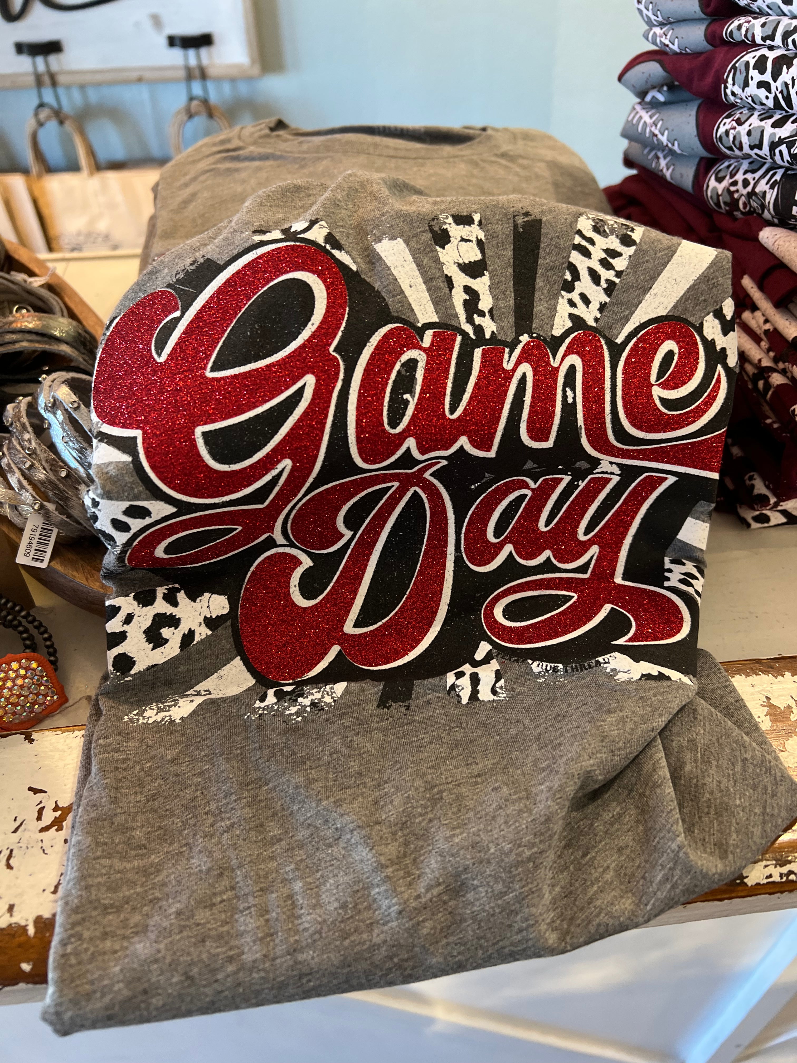 Purple Retro Game Day Tee