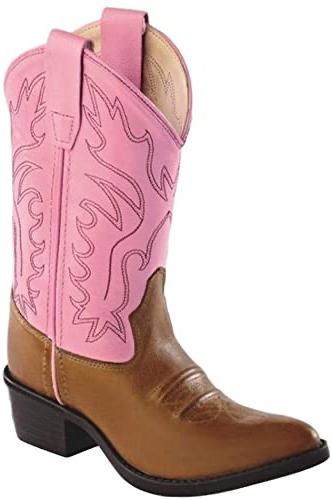 Old West Girls Pink Western Boot