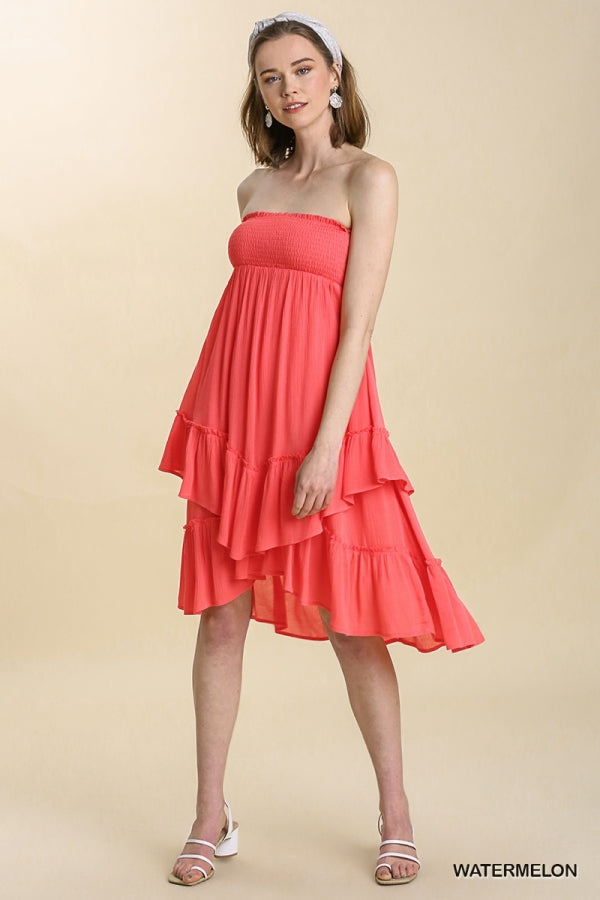 Coral Two-Way Convertible Dress/Skirt