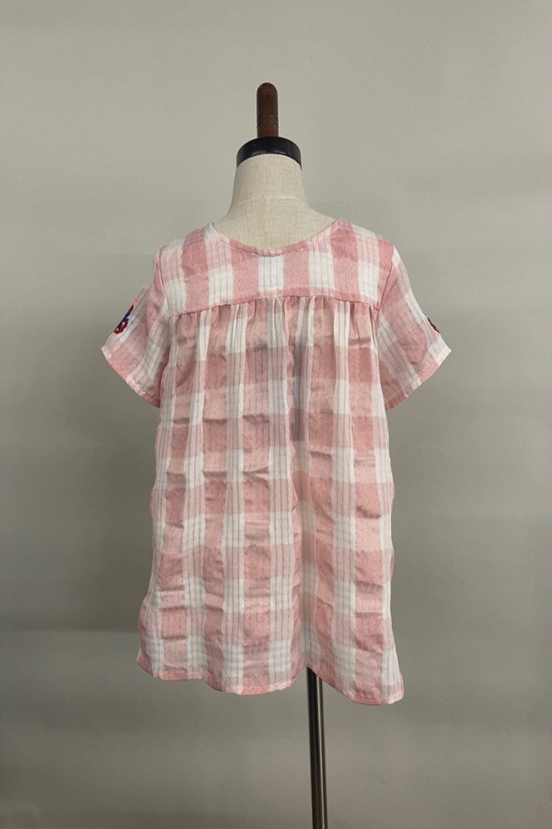 Little Girl's Pink/White Top