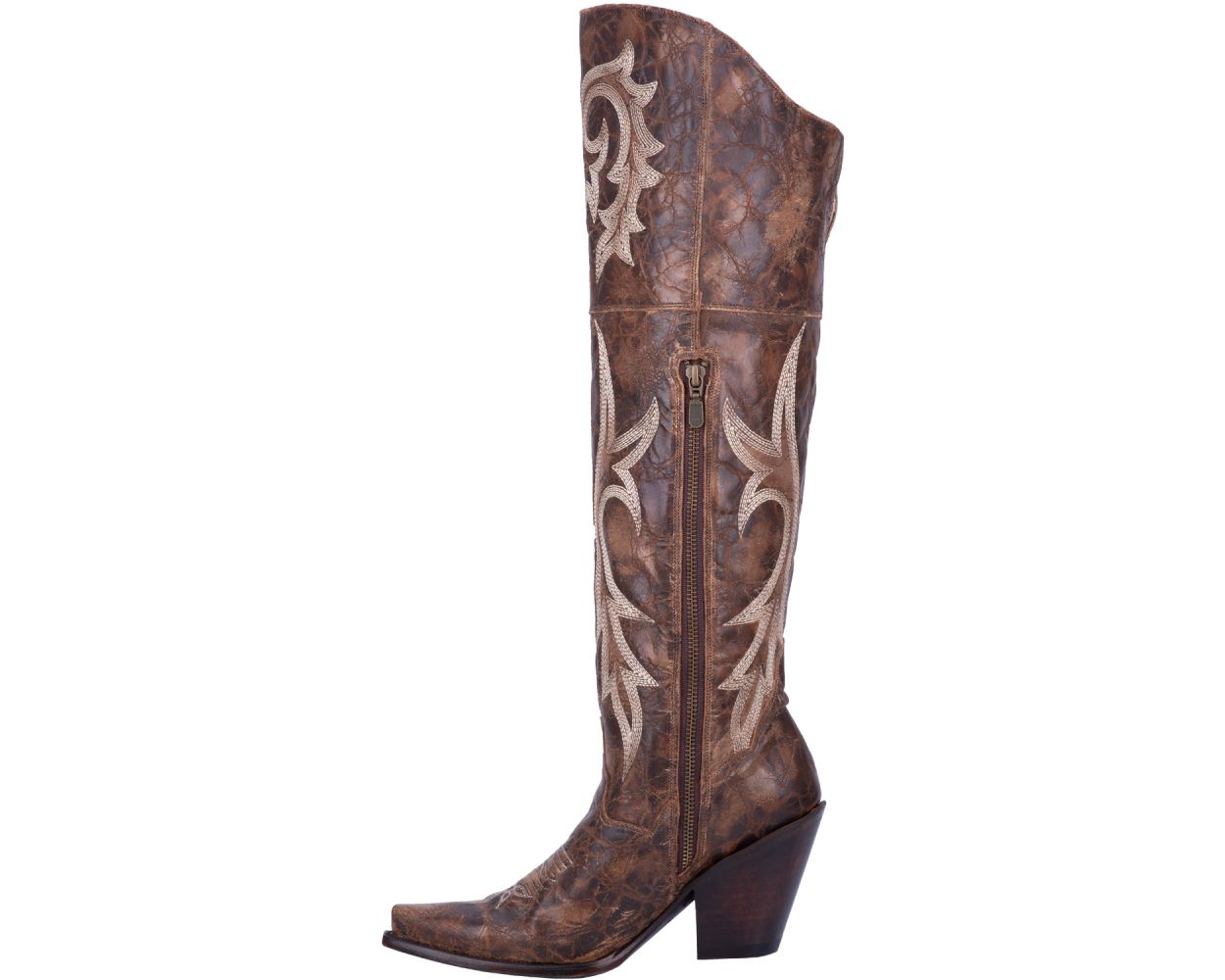 Jilted Knee High Western Leather Boot