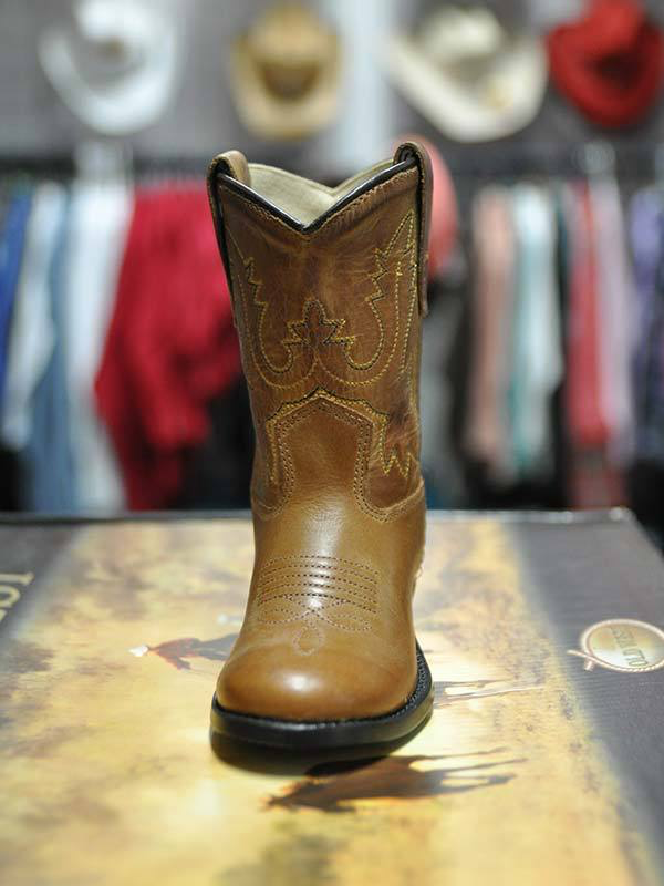 Old West Toddler Tan Western Boot
