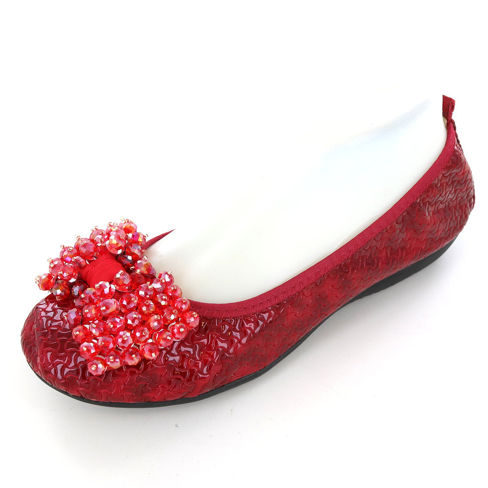 Ballerina Style Shoe, Red