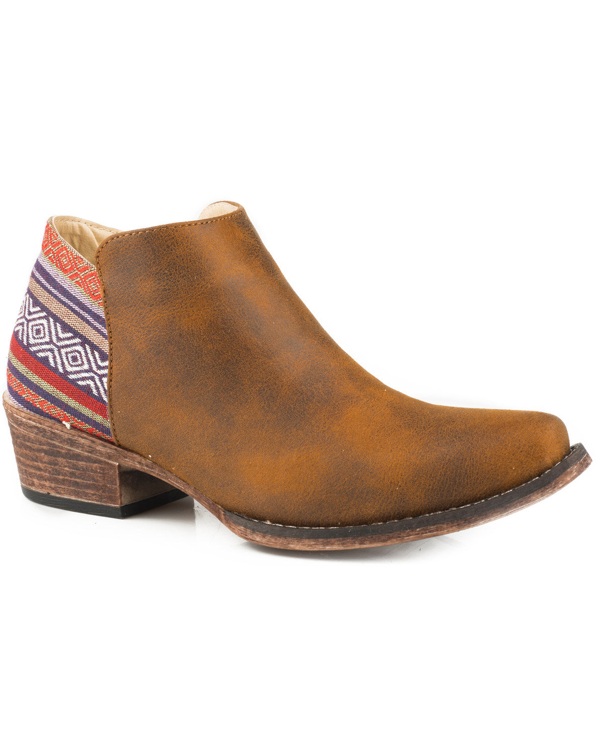 Roper Women's Brown Sedona Booties - Snip Toe