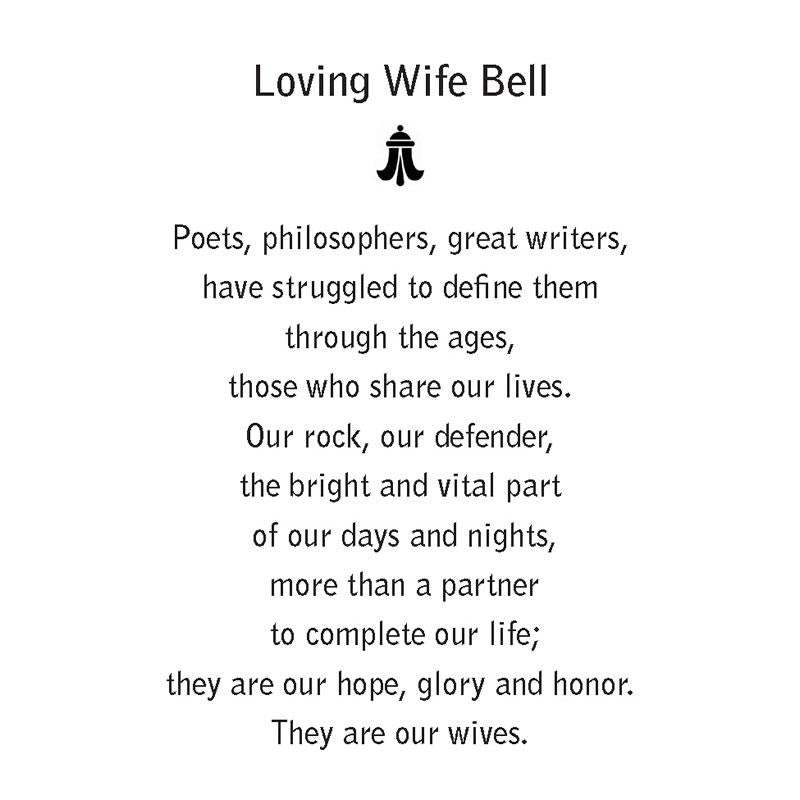 Loving Wife Bell Pendant