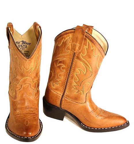 Children's Old West Tan Western Boot