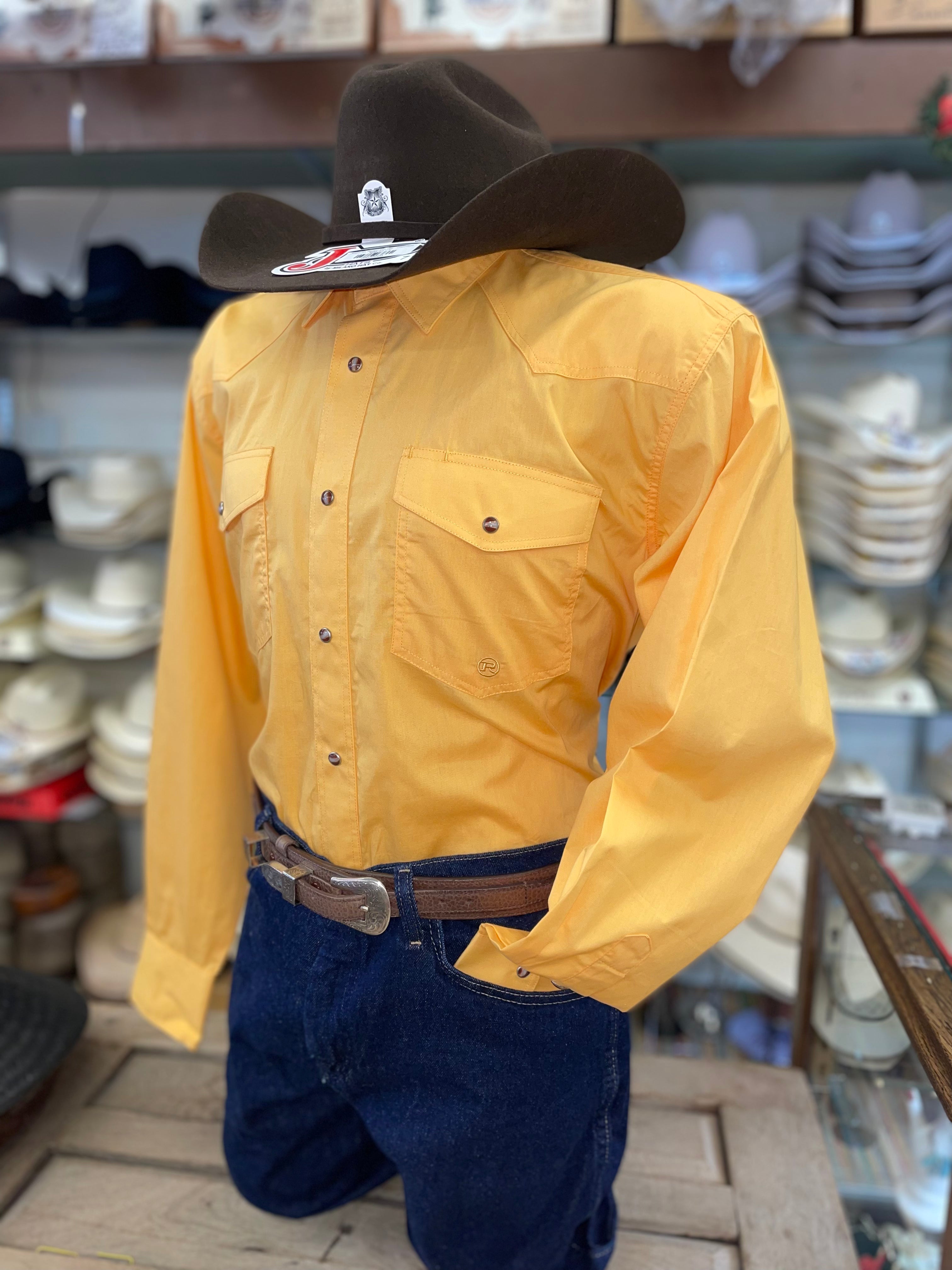 Roper Yellow Men's Western Shirt