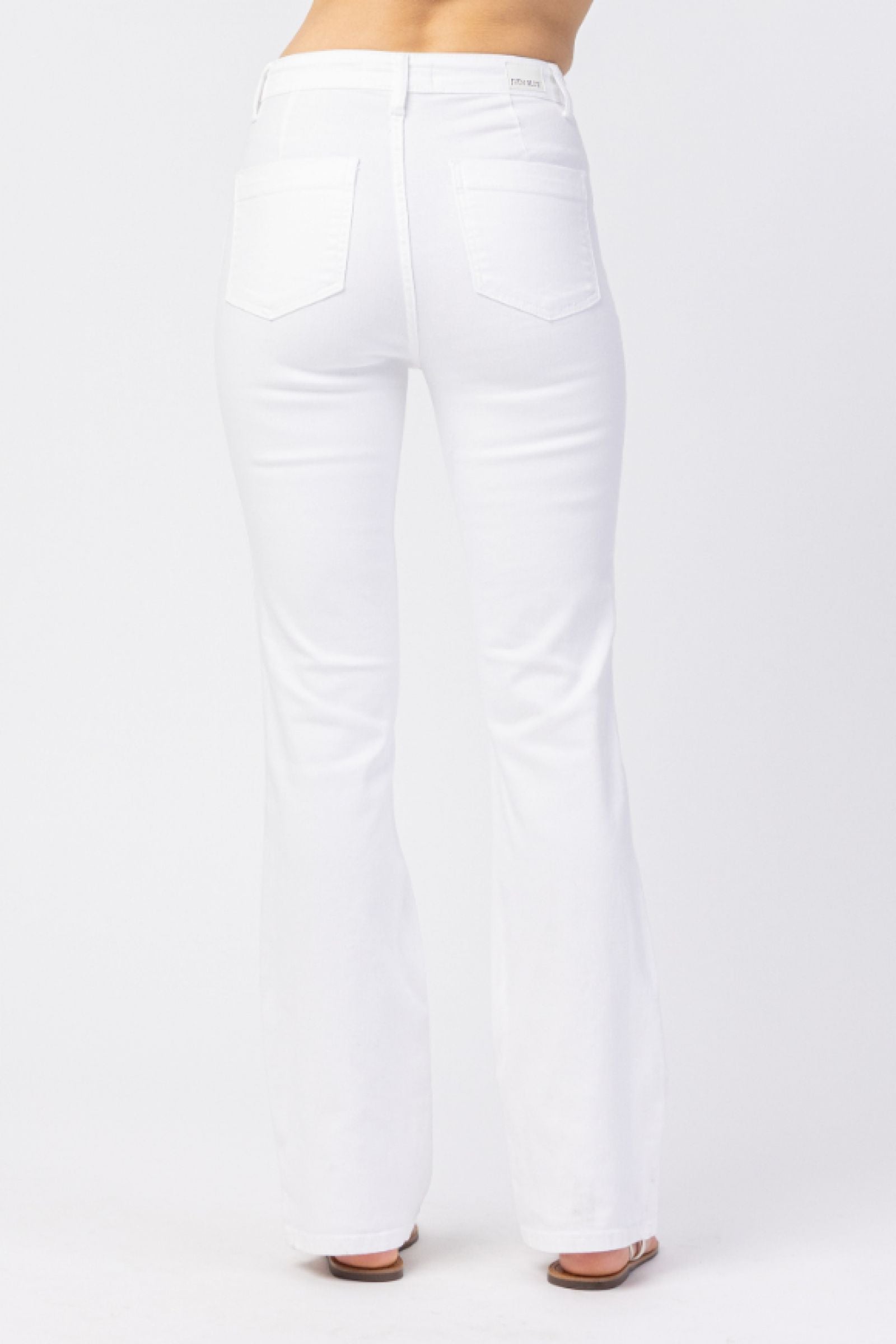 Judy Blue White HI-Waist Boot Cut Jeans