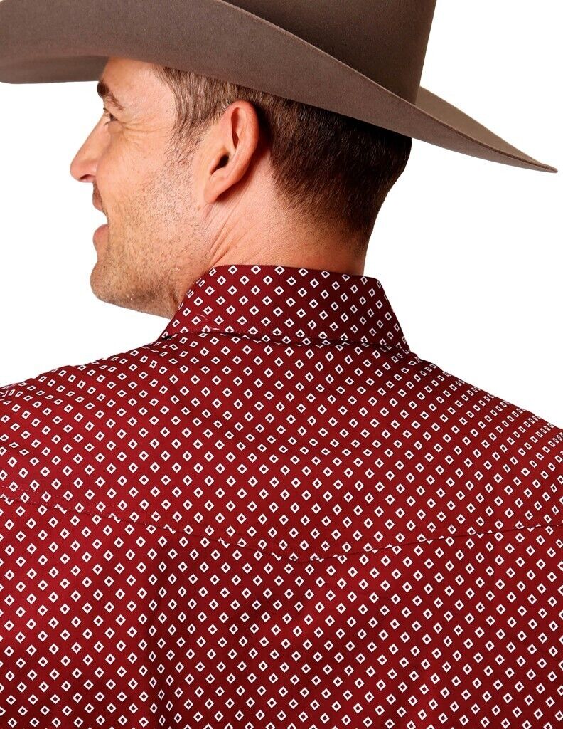Roper Diamond Wine Men's Western Shirt