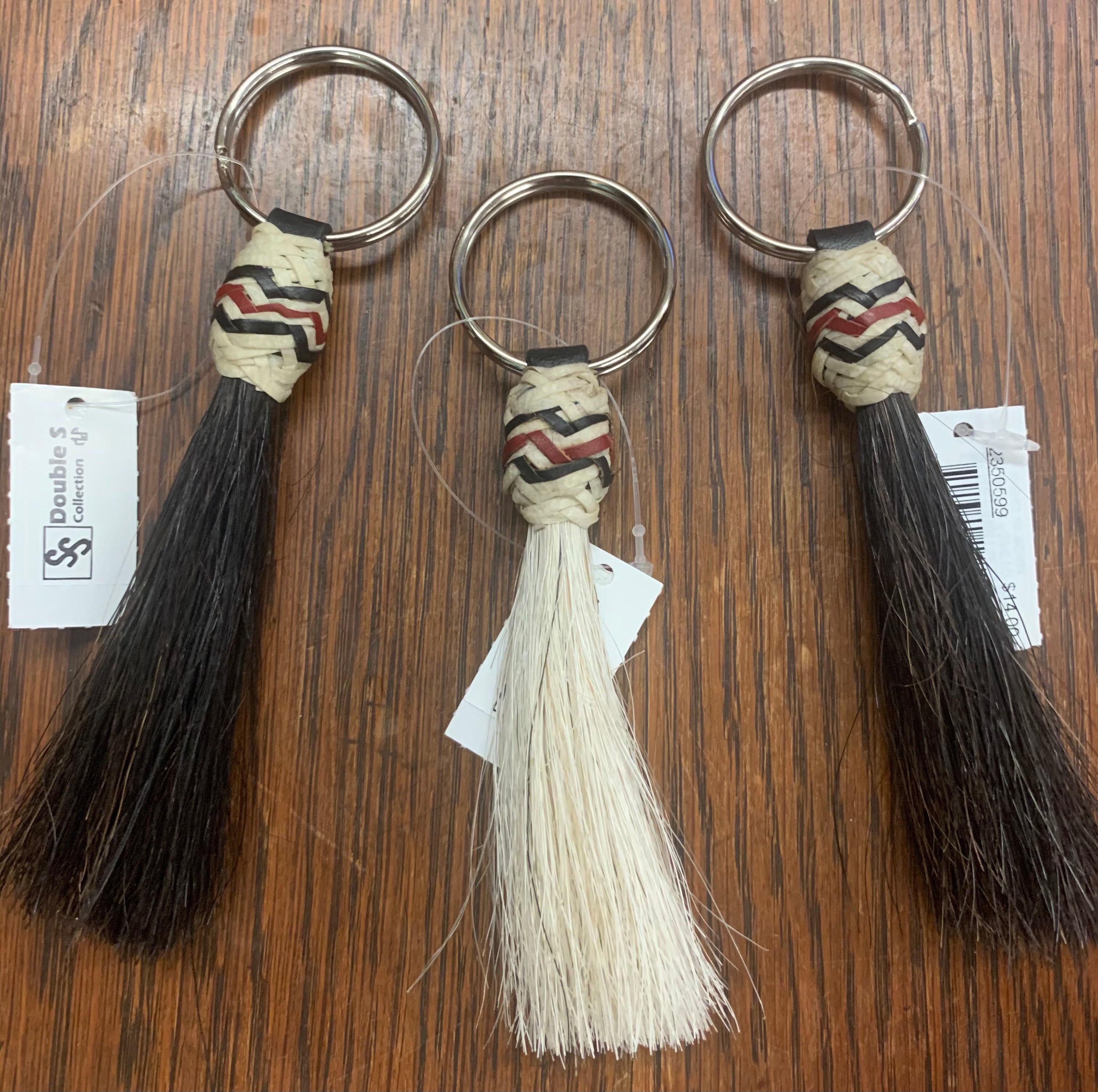 Horse Hair & Rawhide Key Ring