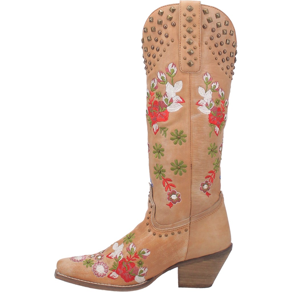 #POPPY TAN Embroidered Boot
