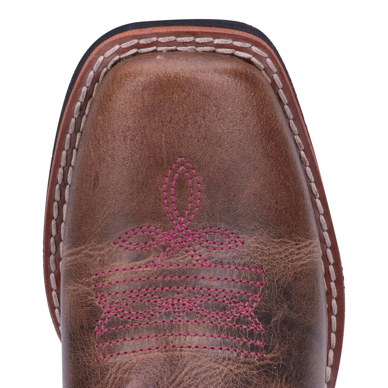 Children's Dan Post Brown/Purple Sanded Boot