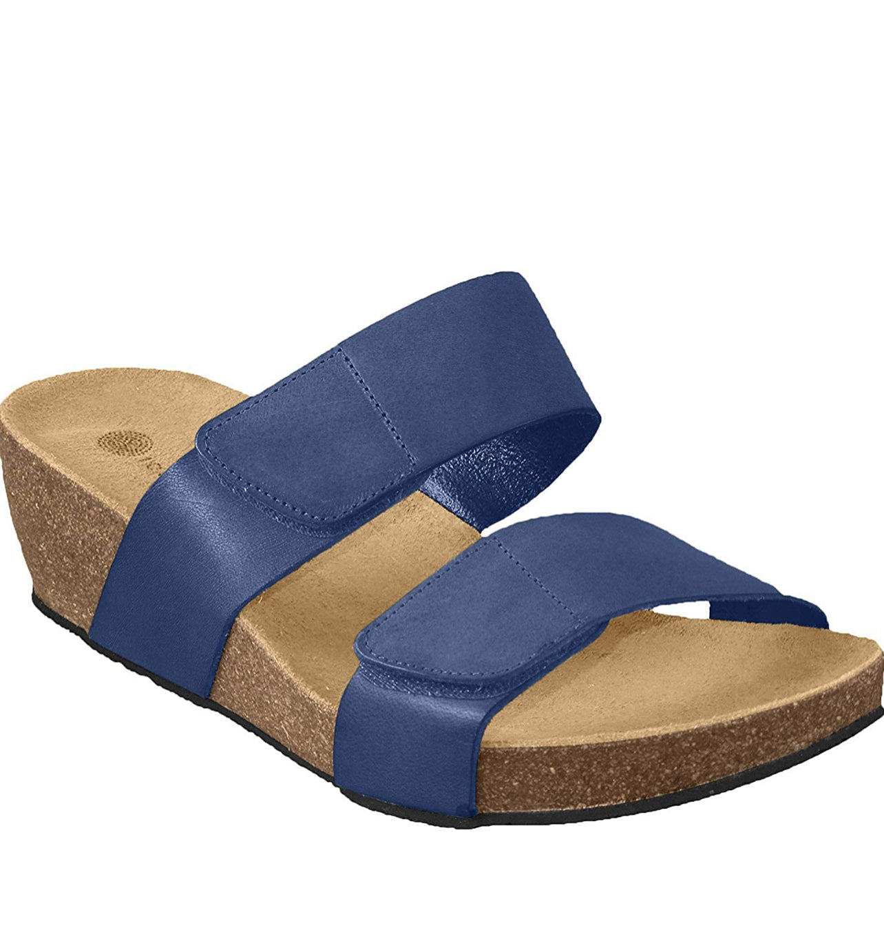 Eric Michael NAVY LIAT Wedge Sandal