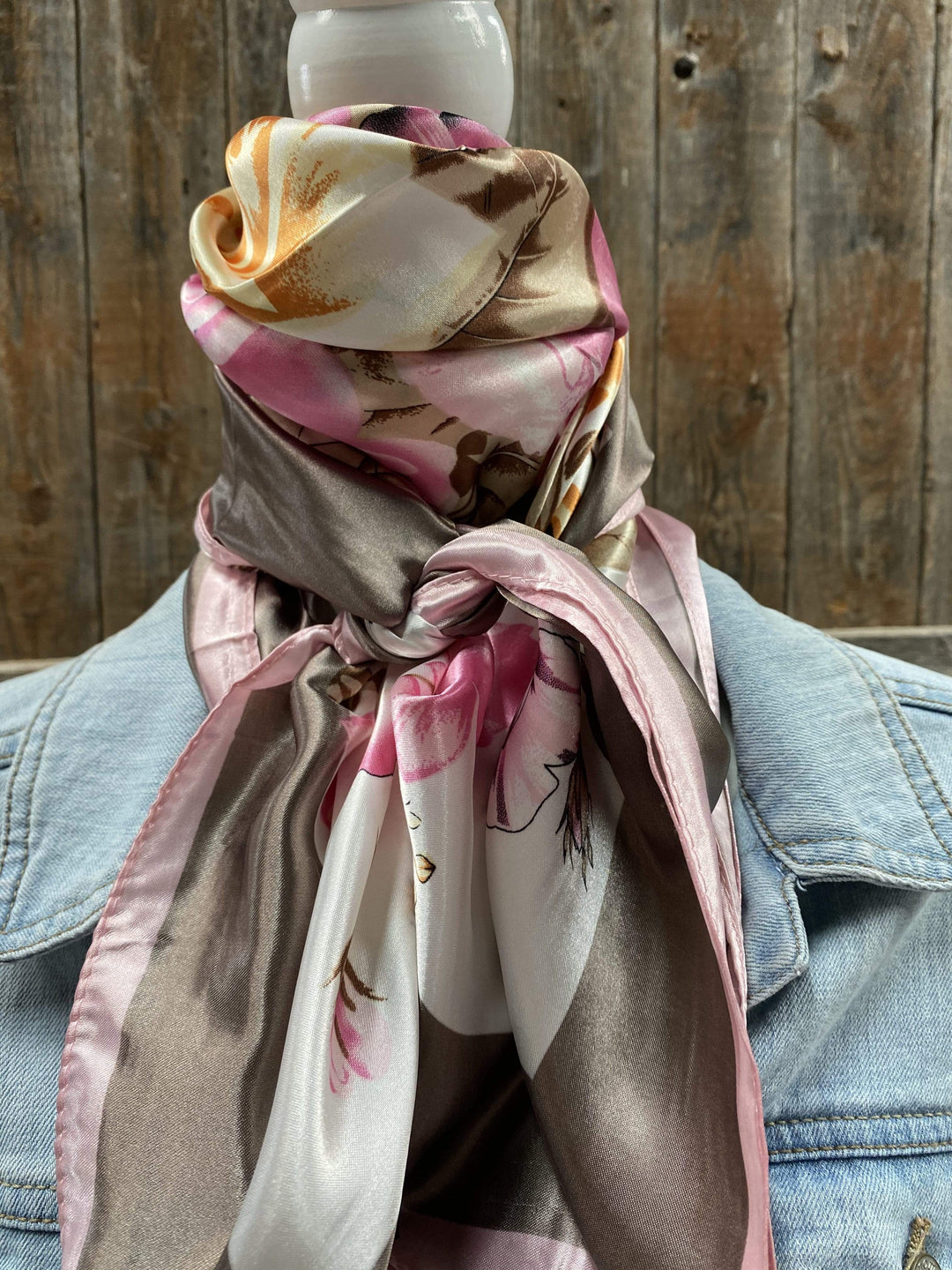 Pretty in Pink Roses Wild Rag/Scarf