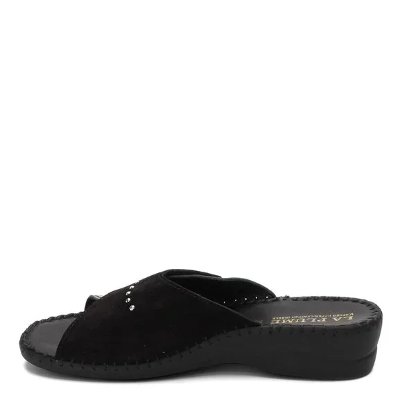 La Plume Black Croco Torino Shoe
