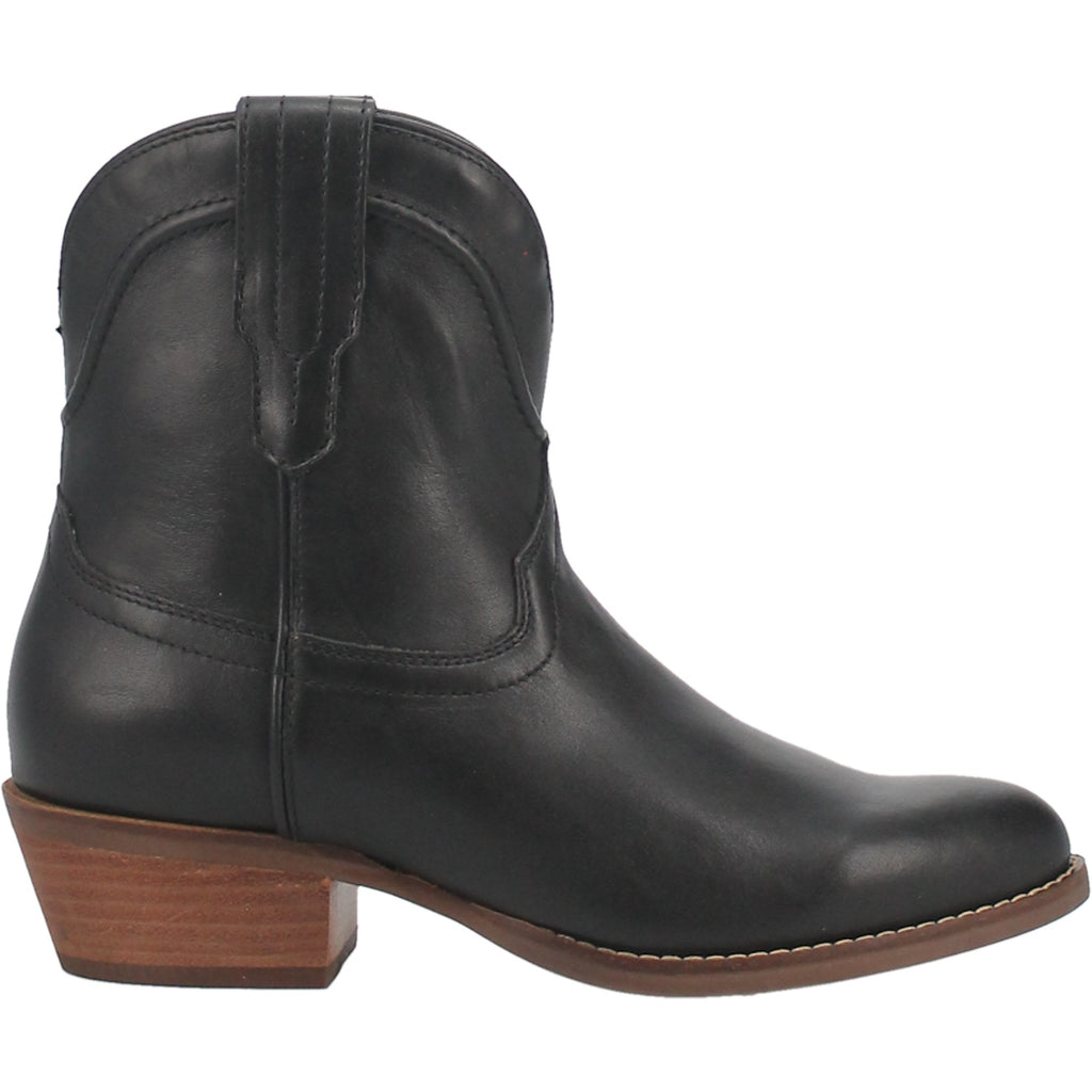 Dingo Black Leather Bootie