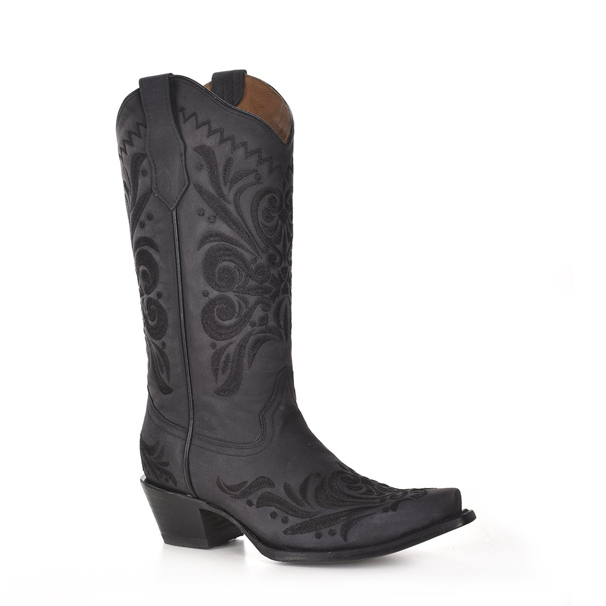 Women's Circle G Black Embroidery Boots