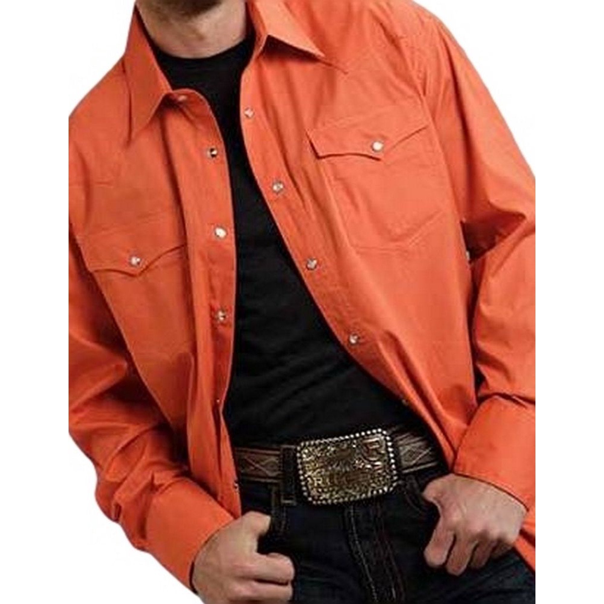 Roper Orange Men's Western Shirt