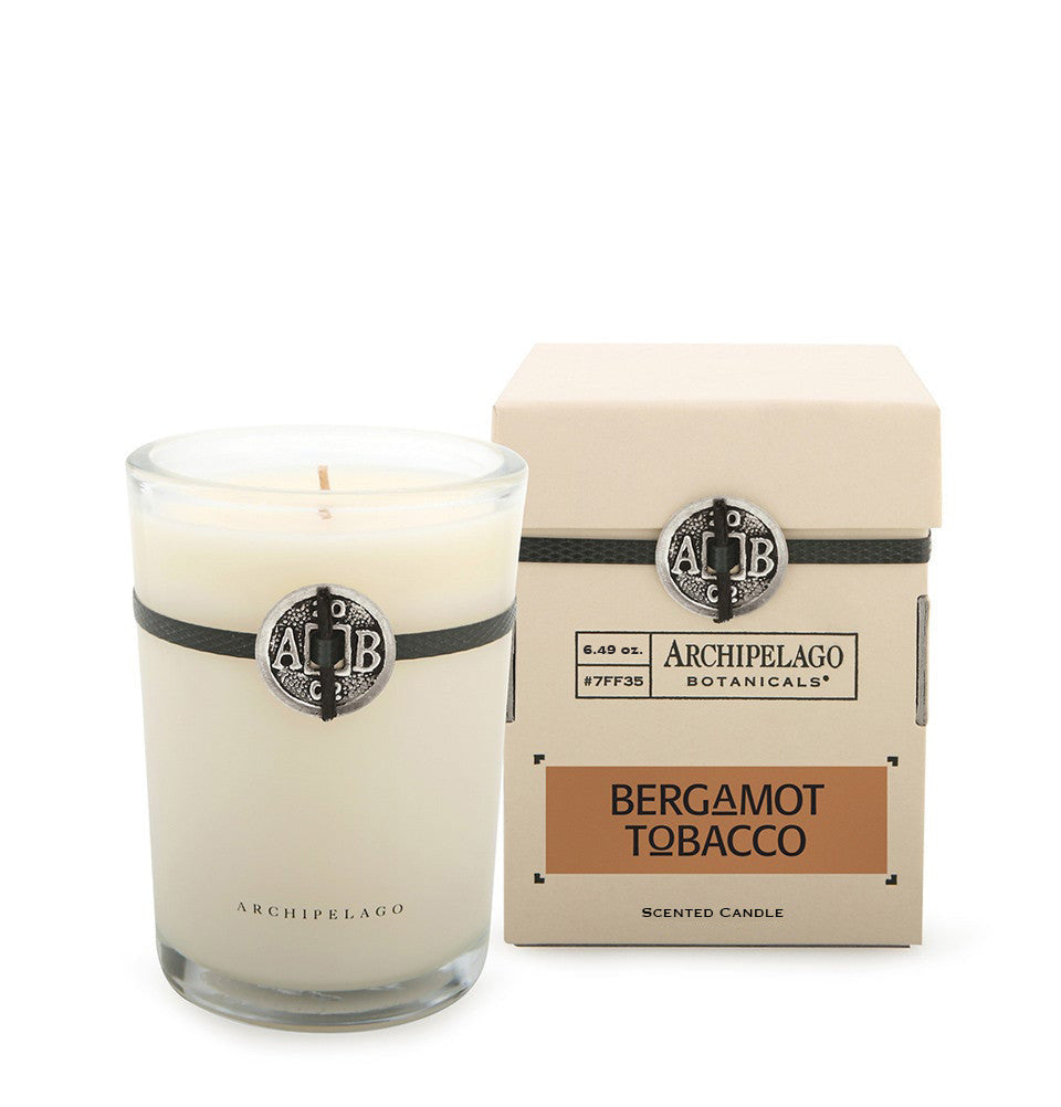 Bergamot Tobacco Boxed Candle