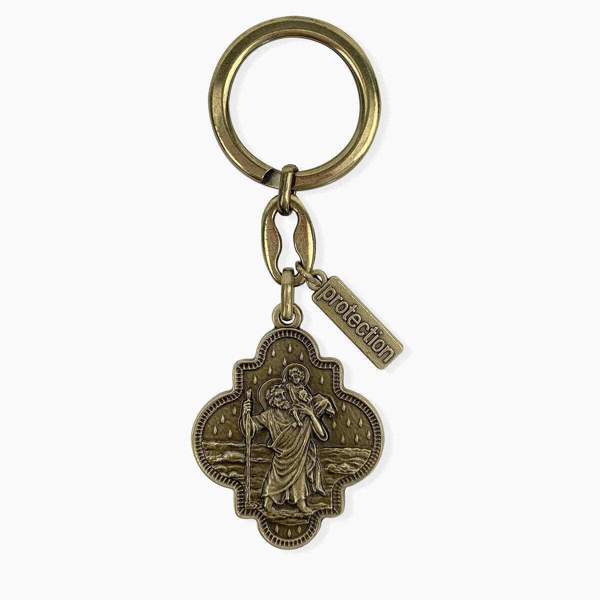 Saint Christopher Travel Protection Key Ring