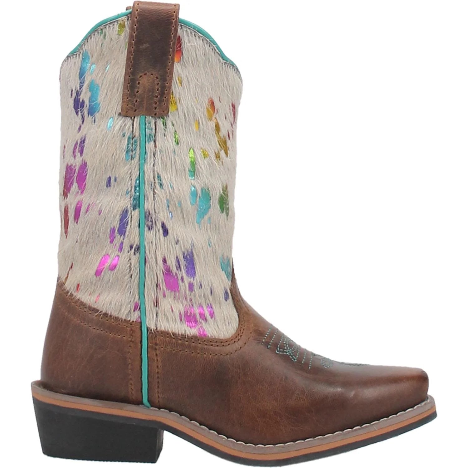 Dan Post Rainbow Hair Leather Children's Boots