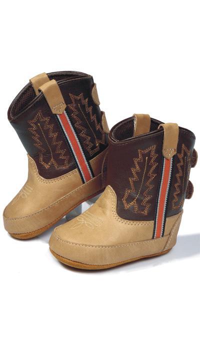 Old West Infant Brown/Tan Boot