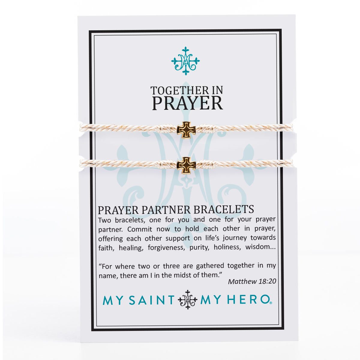 Together in Prayer Bracelet Set- Gold